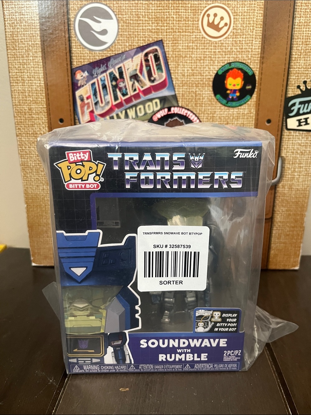 Funko Bitty Pop! Soundwave with Rumble - Blue, Purple